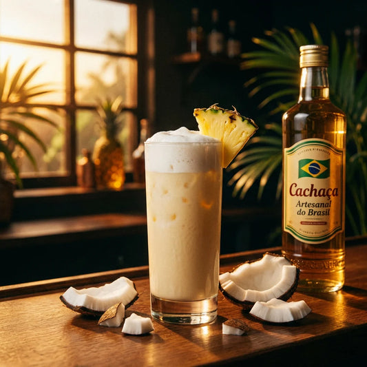 Batida de Cachaça com Coco e Abacaxi