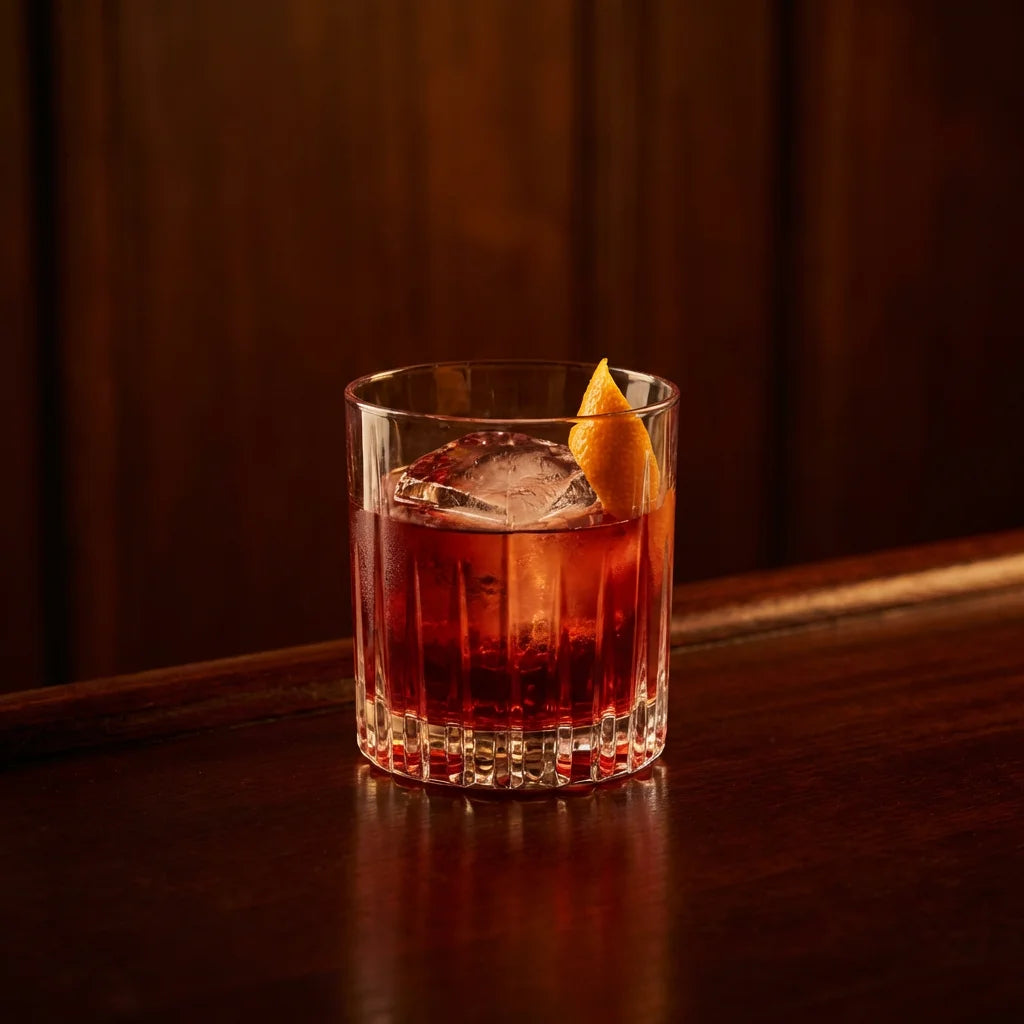 Negroni Brasileiro com Cachaça 100 Limite Preta